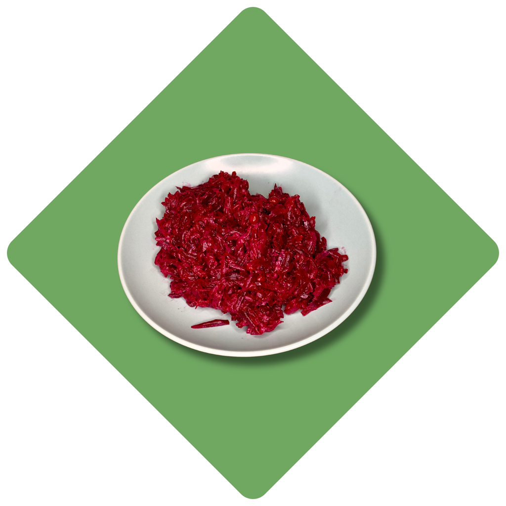 Burokėlių salotos su žirneliais ir majonezu (100 g)