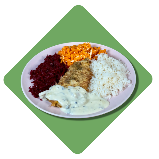 Sterko kepsnys su grybų padažu