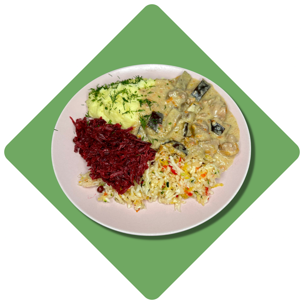 Kiaulienos troškinys su baklažanais