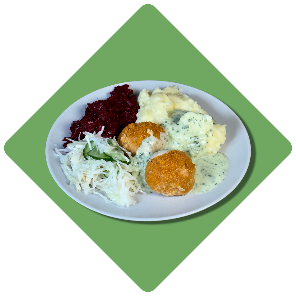 Vištienos kukuliai špinatų padaže